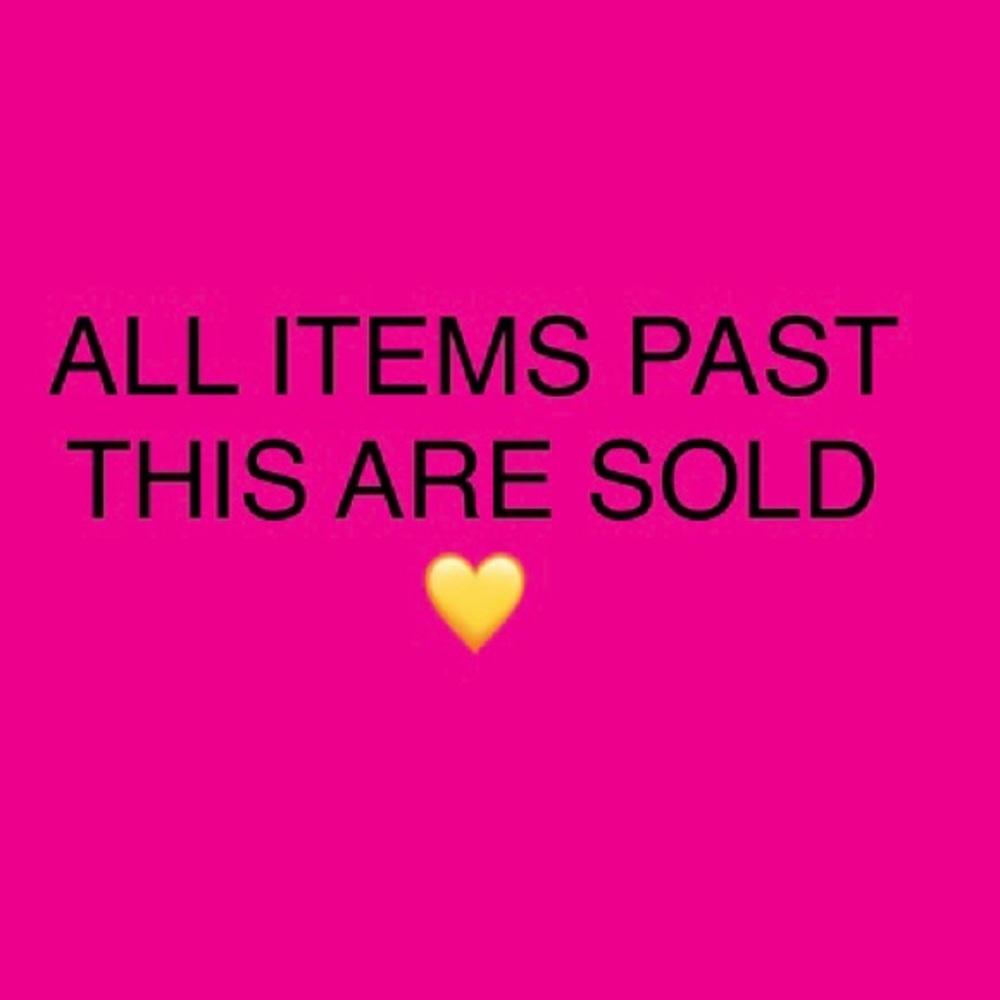 SOLD ITEMS
